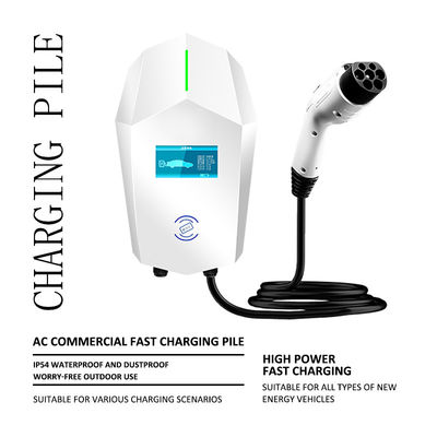 32A Estação de Carregamento EVSE de Veículos Elétricos Carregador de Parede EV com Wi-Fi Ethernet