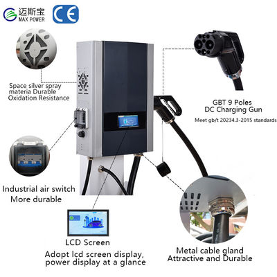 Estação de carregamento de veículos elétricos de 7 kW 15 kW 20 kW Ocpp Tipo 2 para veículos comerciais