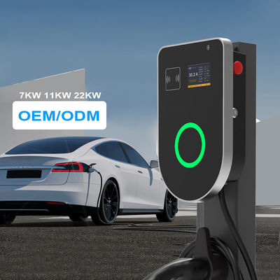 OCPP Wallbox EVSE EV Charger 32A Estação de Carregamento Elétrico Rápido de 3 Fases