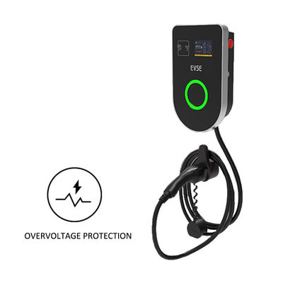 Carregador de veículos elétricos de vidro temperado montado na parede 16A 32A