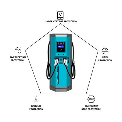 Eficiência de carregamento com 8,8 kg de GW - Carregador de veículos elétricos EVSE certificado IP 55/1k10
